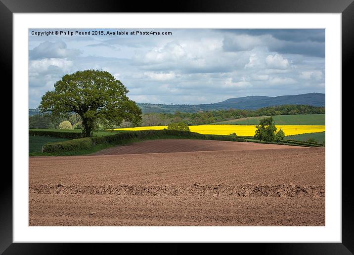  Shropshire Country View Framed Mounted Print by Philip Pound