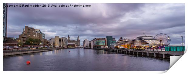 Queen Elizabeth Panorama Print by Paul Madden