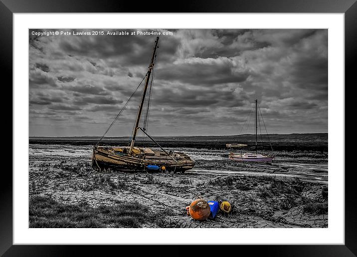  Old Boats Lower Heswall Framed Mounted Print by Pete Lawless