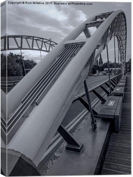  Tanger Bridge, Taunton, Somerset Canvas Print by Rich Wiltshire