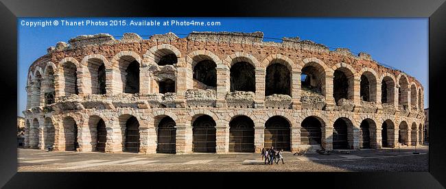  Verona Arena Framed Print by Thanet Photos