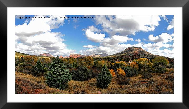 Landscape of Sedona Framed Mounted Print by Matthew Bates