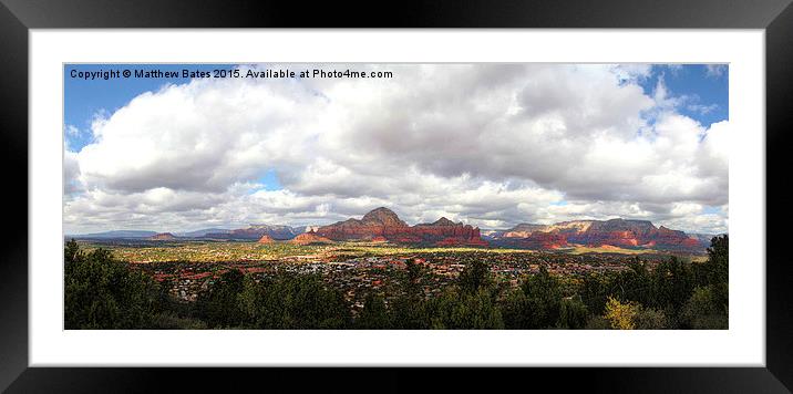 Arizona View Framed Mounted Print by Matthew Bates