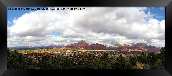 Arizona View Framed Print by Matthew Bates