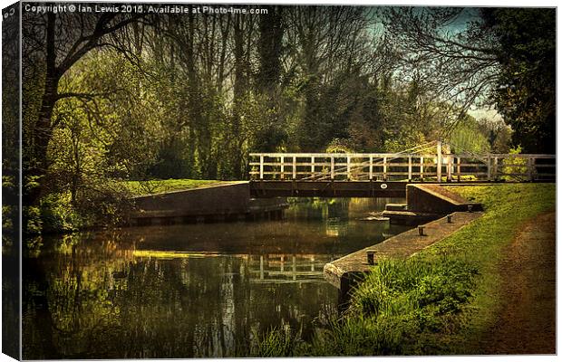 Late Afternoon On The Kennet Canvas Print by Ian Lewis