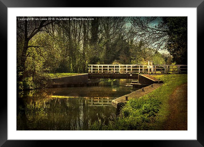 Late Afternoon On The Kennet Framed Mounted Print by Ian Lewis