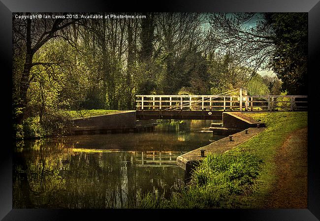 Late Afternoon On The Kennet Framed Print by Ian Lewis