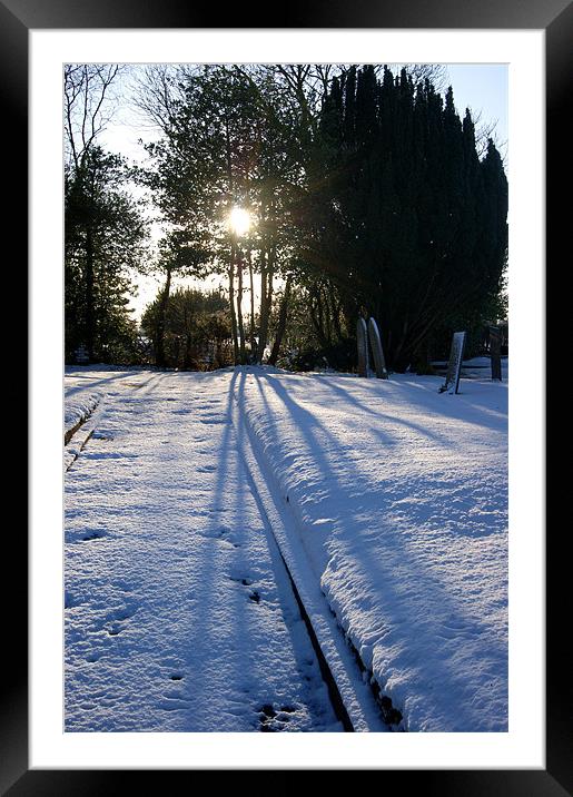 Long Shadows Framed Mounted Print by Pete Holloway