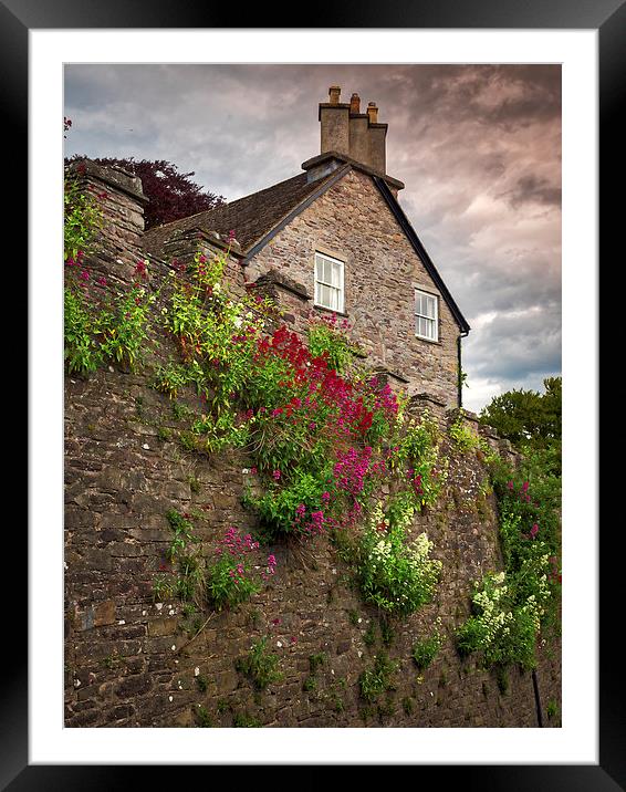 Cathedral Walls, Brecon, Wales, UK Framed Mounted Print by Mark Llewellyn