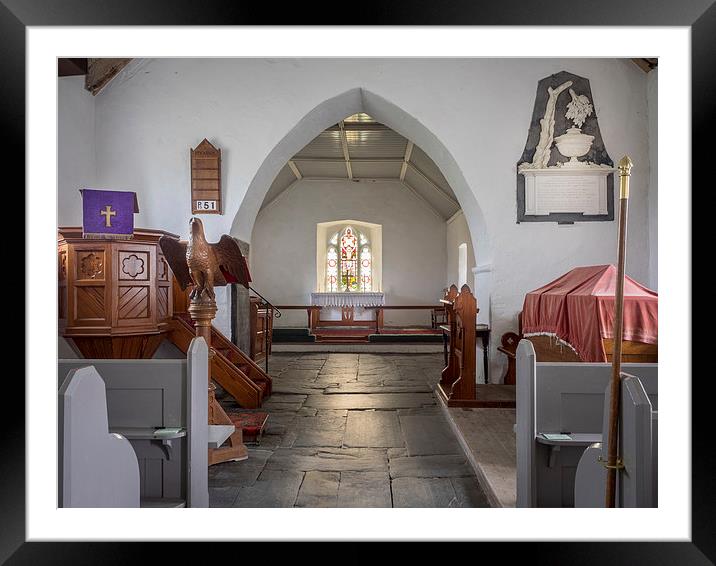 St Michael, Penbryn, Ceredigion, Wales, UK Framed Mounted Print by Mark Llewellyn