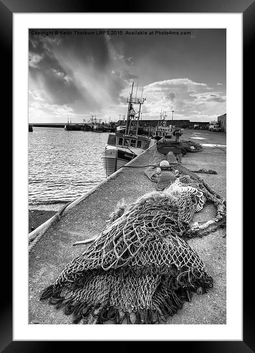 Port Seton Fishing Harbour Framed Mounted Print by Keith Thorburn EFIAP/b
