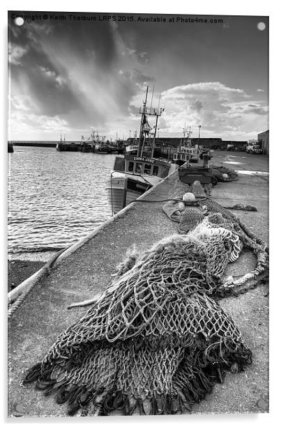 Port Seton Fishing Harbour Acrylic by Keith Thorburn EFIAP/b