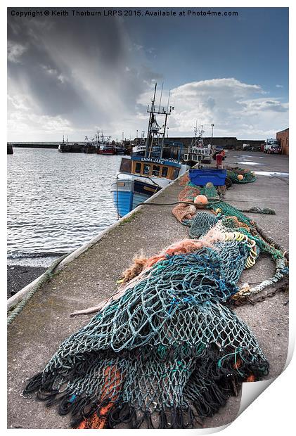 Port Seton Fishing Harbour Print by Keith Thorburn EFIAP/b