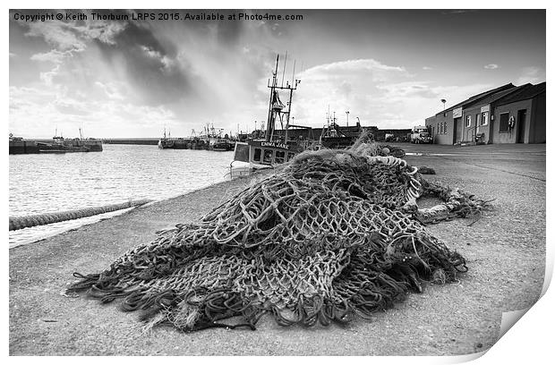 Port Seton Harbour Print by Keith Thorburn EFIAP/b