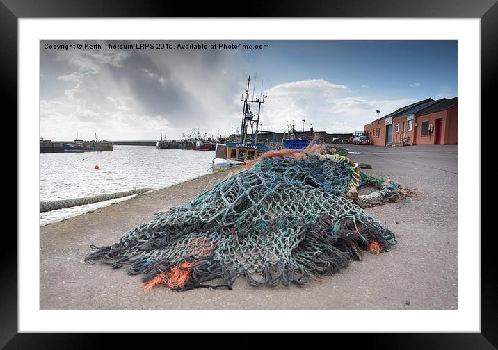Port Seton Harbour Framed Mounted Print by Keith Thorburn EFIAP/b