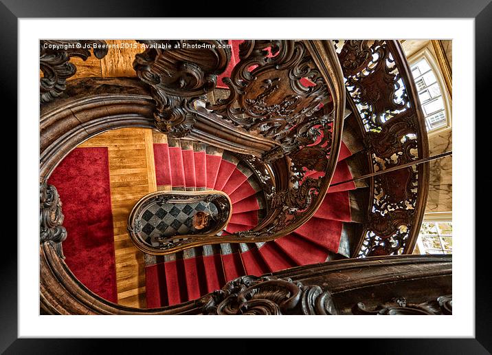 spiral staircase Framed Mounted Print by Jo Beerens