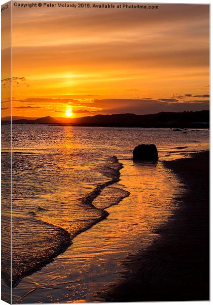  Peaceful Sunset ! Canvas Print by Peter Mclardy