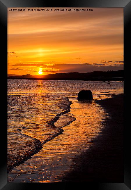  Peaceful Sunset ! Framed Print by Peter Mclardy