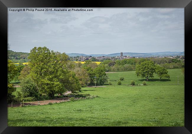  Ludlow from Tinkers' Hill Framed Print by Philip Pound
