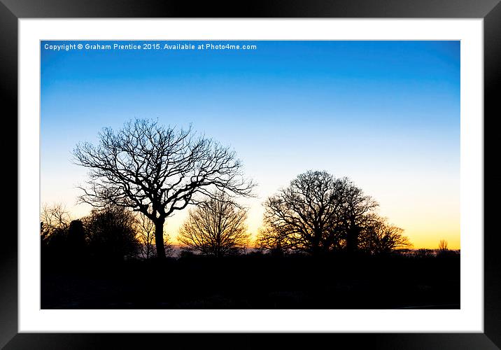 Sunset at RHS Gardens, Wisley Framed Mounted Print by Graham Prentice