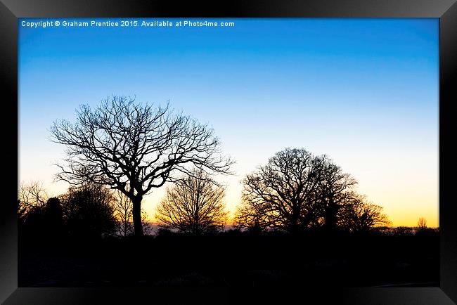 Sunset at RHS Gardens, Wisley Framed Print by Graham Prentice
