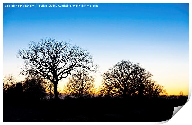 Sunset at RHS Gardens, Wisley Print by Graham Prentice