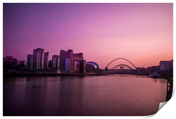  Quayside Sunset Print by Les Hopkinson