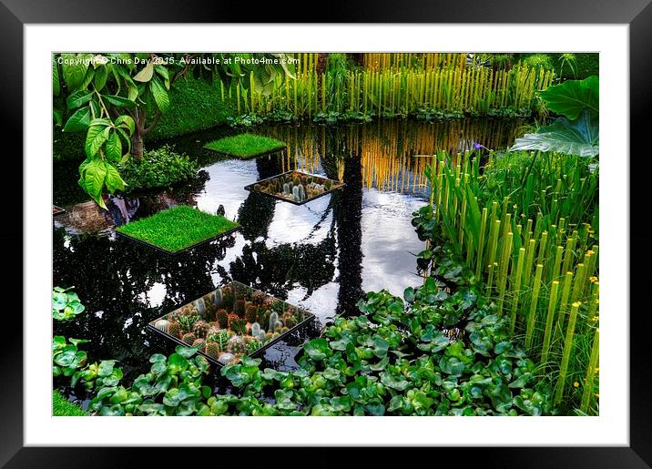 RHS Chelsea World Vision Garden Framed Mounted Print by Chris Day