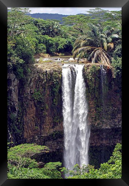  Chamarel Waterfalls Framed Print by Tony Murtagh