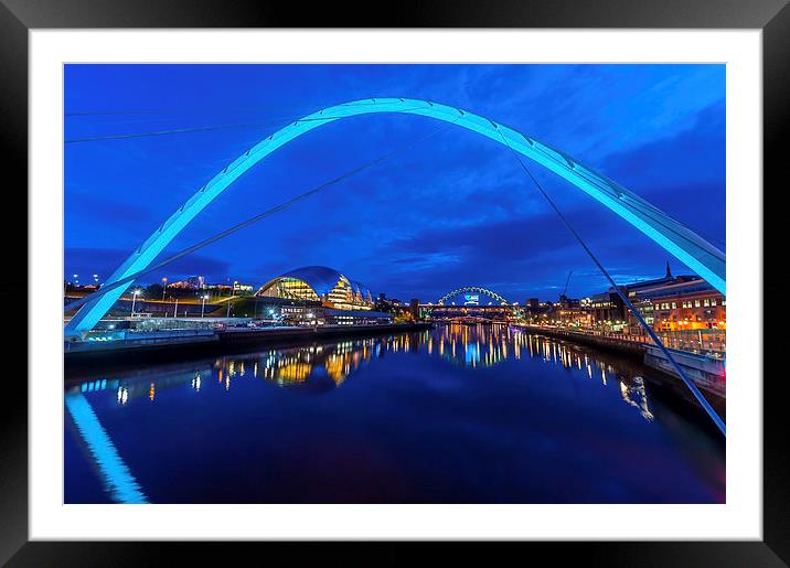 Millennium in Blue Framed Mounted Print by Naylor's Photography