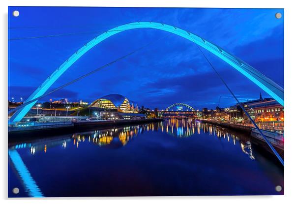 Millennium in Blue Acrylic by Naylor's Photography