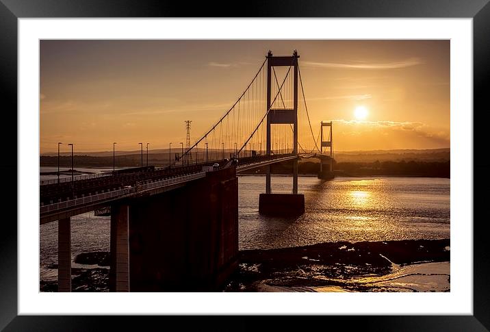  First Severn Crossing Framed Mounted Print by Dean Merry