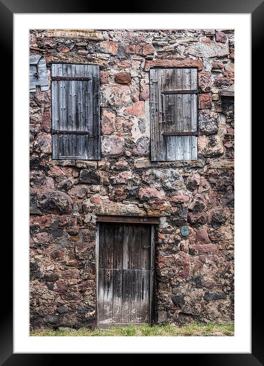 Old Castle Door Framed Mounted Print by Keith Thorburn EFIAP/b