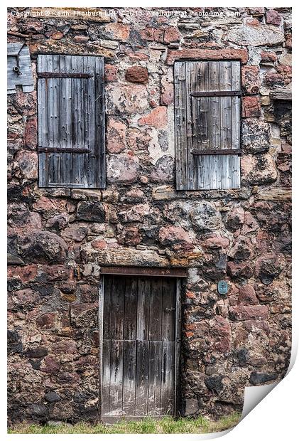 Old Castle Door Print by Keith Thorburn EFIAP/b