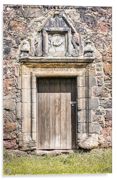 Old Castle Door Acrylic by Keith Thorburn EFIAP/b