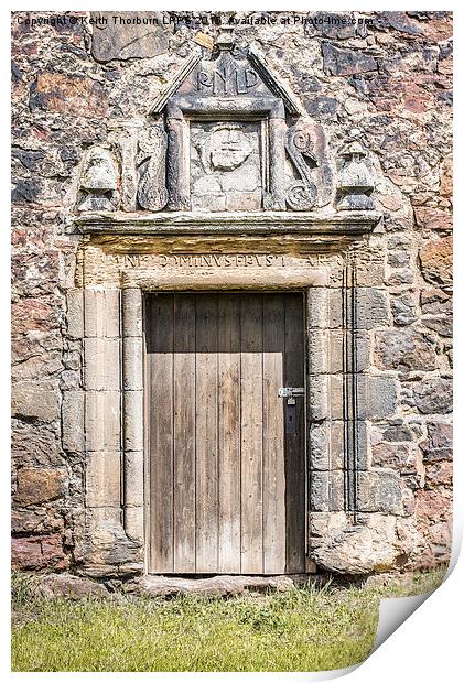 Old Castle Door Print by Keith Thorburn EFIAP/b