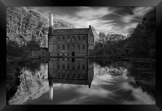 Gibson Mill Reflections  Framed Print by Darren Galpin