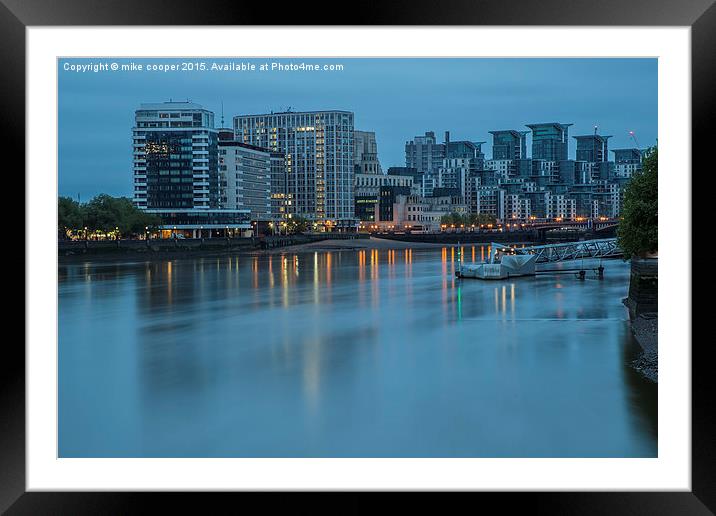  mi6 on the thames Framed Mounted Print by mike cooper