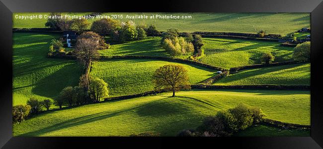 Skirrid Fields Framed Print by Creative Photography Wales