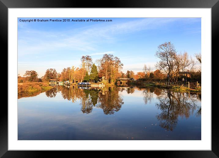 River Wey, Pyrford, Surrey Framed Mounted Print by Graham Prentice