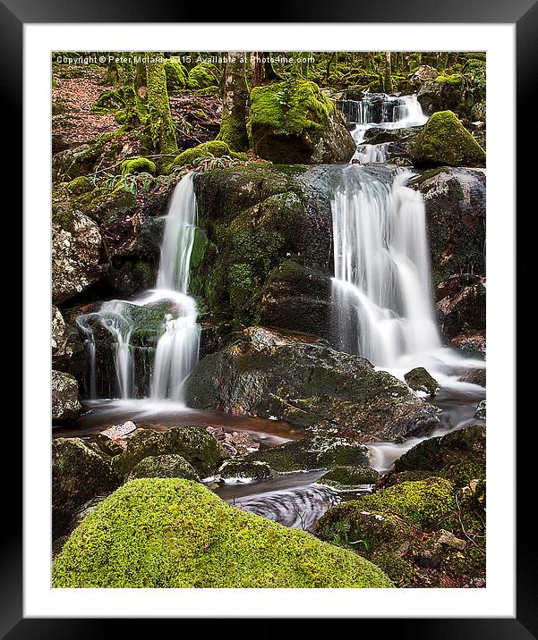 Babbling Brook Framed Mounted Print by Peter Mclardy