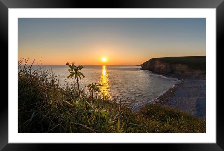  Southerndown Sunset Framed Mounted Print by Dean Merry