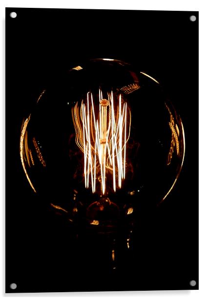 inside the lightbulb Acrylic by Heather Newton