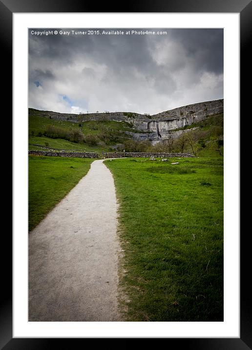 Path to Malham Framed Mounted Print by Gary Turner