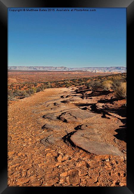 Arizona Desert Framed Print by Matthew Bates