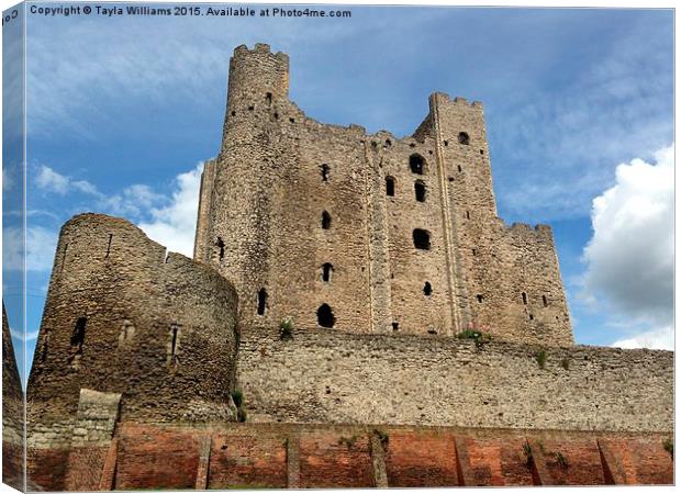  Rochester Castle Canvas Print by Tayla Williams