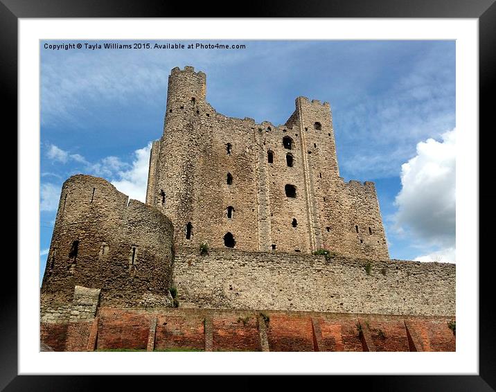  Rochester Castle Framed Mounted Print by Tayla Williams