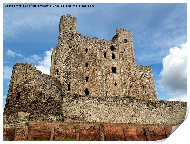  Rochester Castle Print by Tayla Williams