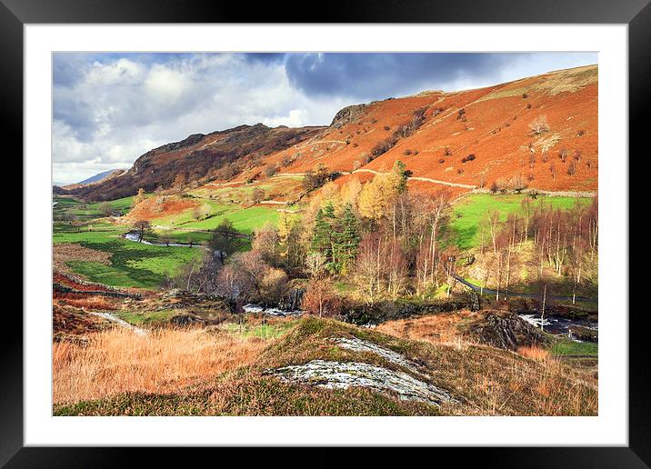 Looking North from Watendlath Framed Mounted Print by Ian Duffield