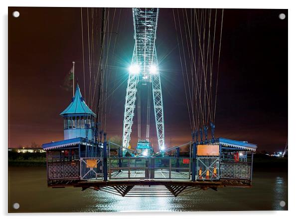  The Cage, Transporter Bridge, Newport Acrylic by Dean Merry